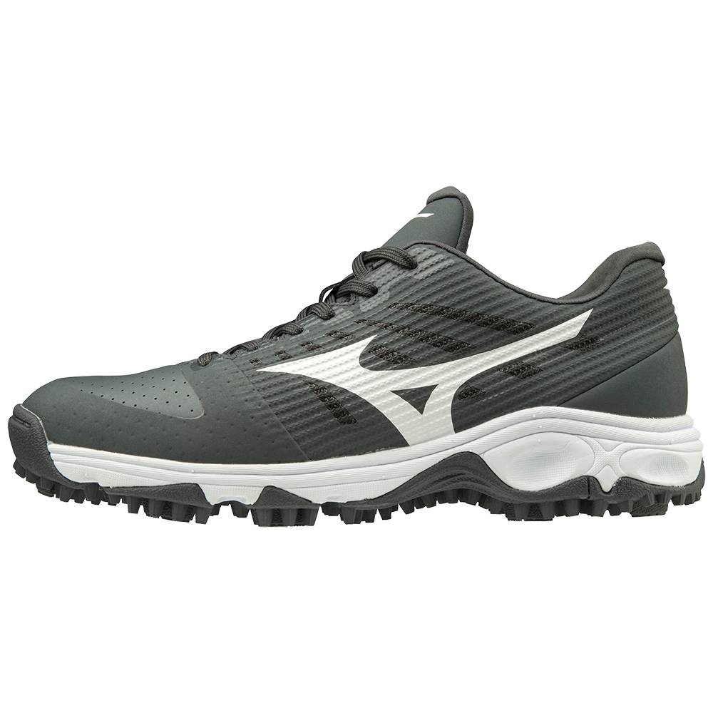 Scarpe Baseball Mizuno Ambition All Surface Basse Turf Uomo - Grigie/Bianche - 65923-XVYI